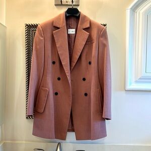 MY812 wool blazer in brick color